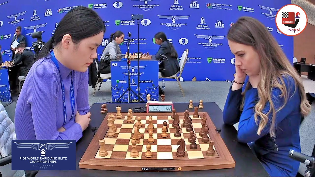 GM Jiner Zhu (2467) Vs. IM Nurgyul Salimova (2426) | FIDE World Rapid 2023 |