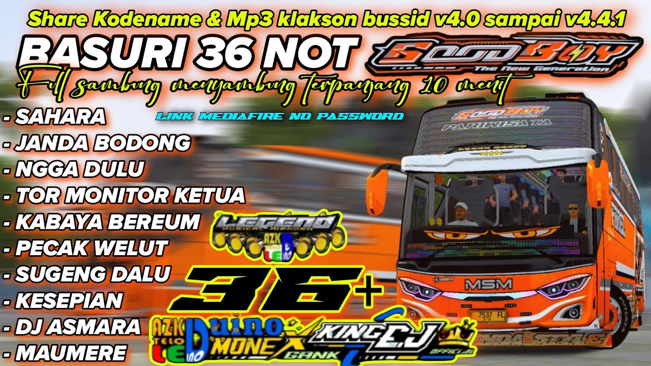 VIRAL JOIN TREND🤘 BASURI 36+ NOT BUS MSM GOOD BOY TERBARU! KODENAME  MP3 BUSSID V4.4.1 Update
