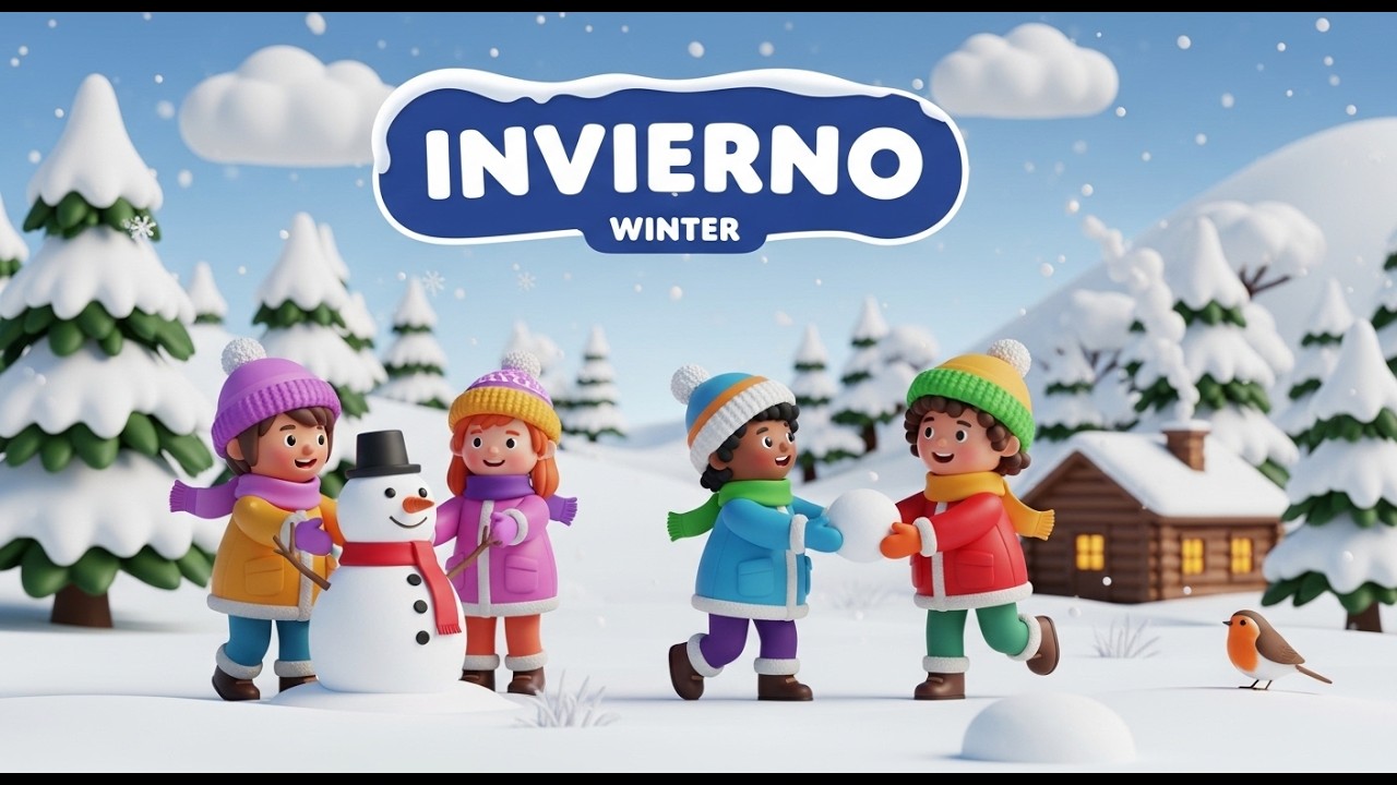 ☃️🚌 Autobús de Invierno ❄️🎶 | Canción Infantil 👶💙 | Paseo en la Nieve 🌨️✨