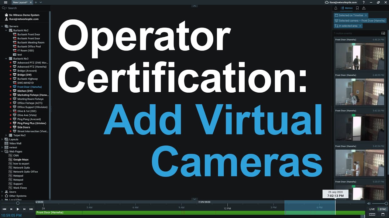 15 - Add a Virtual Camera - Nx Operator Certification