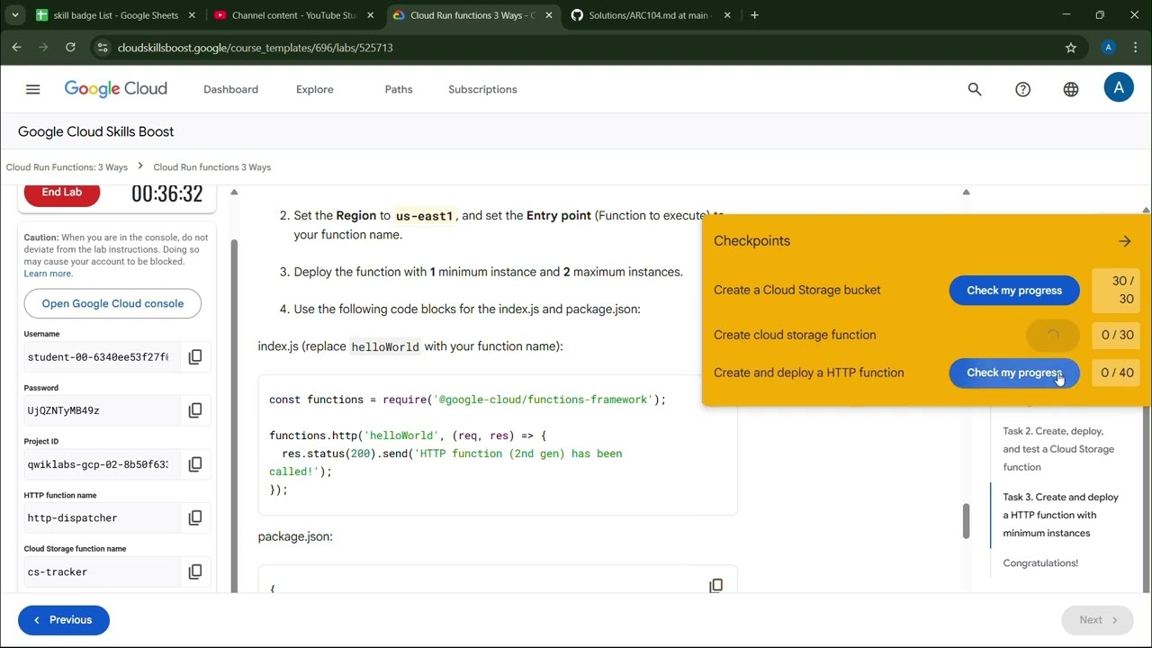 Cloud Run Functions: 3 Ways: Challenge Lab || #ARC104 || By Arcade Helper