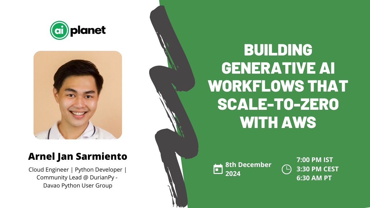 Building Generative AI Workflows that Scale-to-zero with AWS