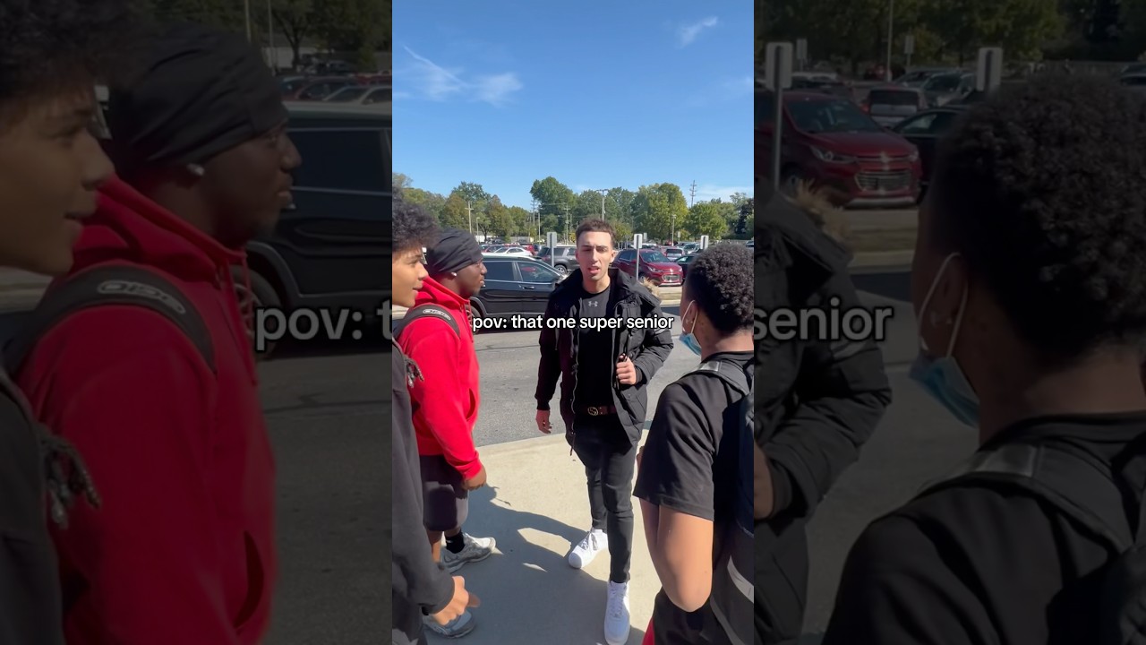 POV: THAT ONE SUPER SENIOR #highschool #school