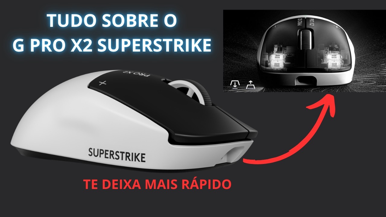 O NOVO MOUSE da LOGITECH faz VOCÊ JOGAR MELHOR - TUDO sobre o G Pro X2 Superstrike