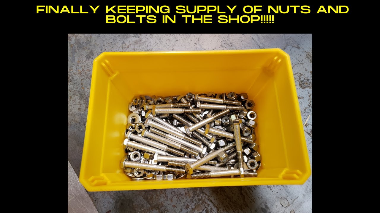 Keeping nuts and bolts in stock in your shop
