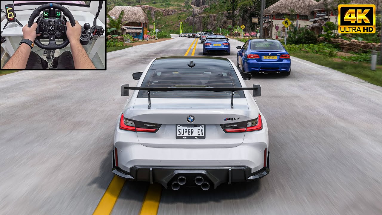 BMW M3 Competition VS Supercars - Forza Horizon 5 | Logitech G923 Steering Wheel