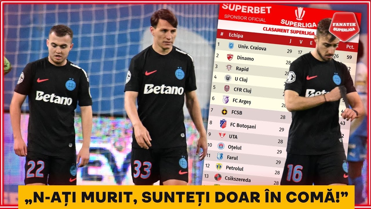REPLICI SPUMOASE in direct dupa SOCUL SEZONULUI: FCSB in PLAY-OUT! Adevaratele cauze ale DEZASTRULUI