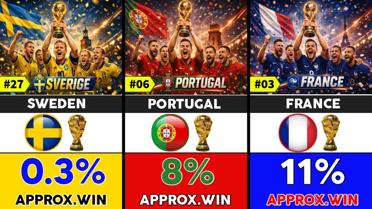 FIFA World Cup 2026: Top 30 Nations Ranked by Winning Probability