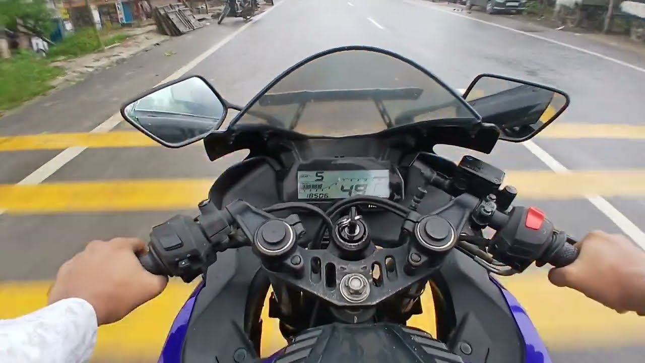 यामाहा r15 ( TEST RIDE ) !! 🫡 FEEL THE  SMOOTH RIDE 😎 ## SAFE RIDE 