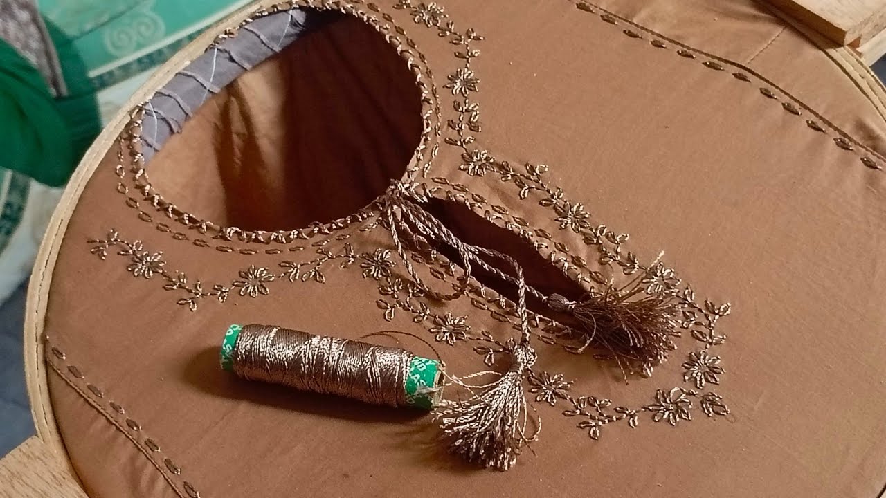 Hand eembroidery neck design ,hand embroidery kurta for boys and girls easy neck design