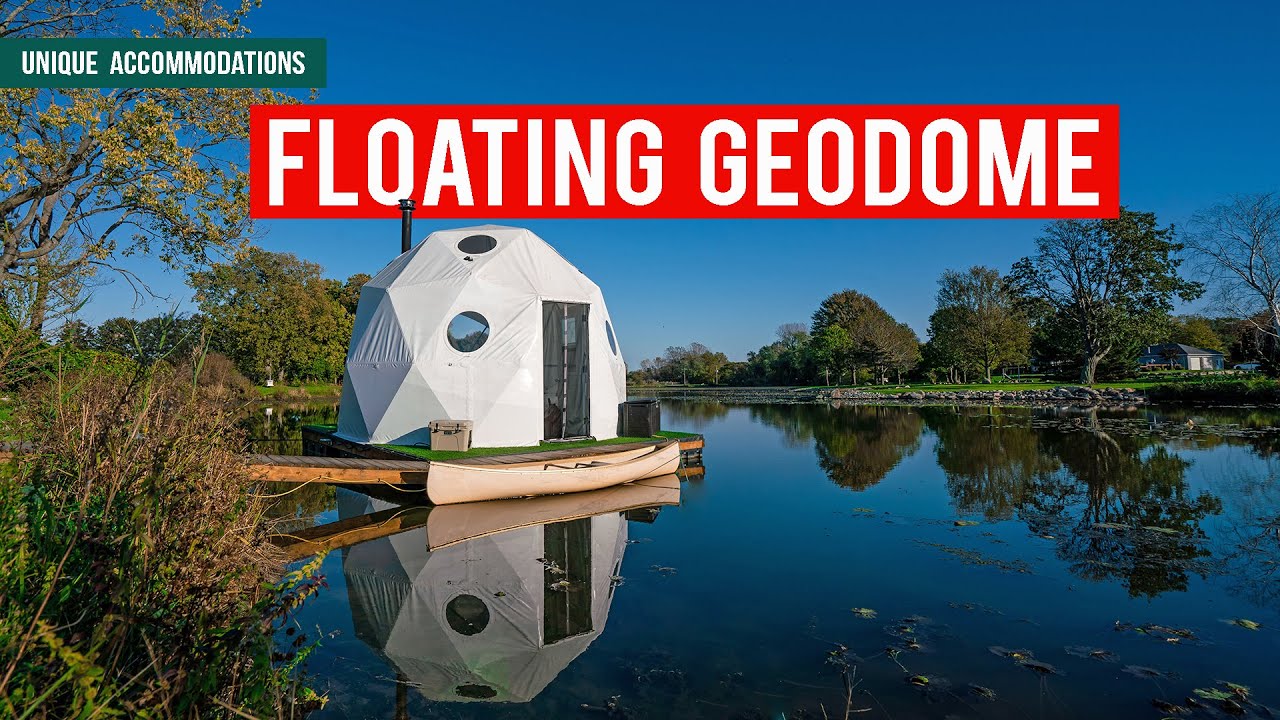 FLOATING GEODOME in ONTARIO! | Full Geodesic Dome Tour!