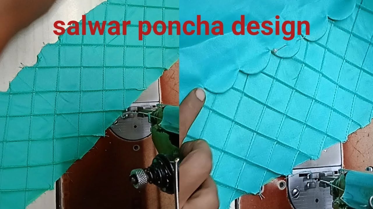 Salwar poncha design making || Salwar Mohri Design With Cutwork