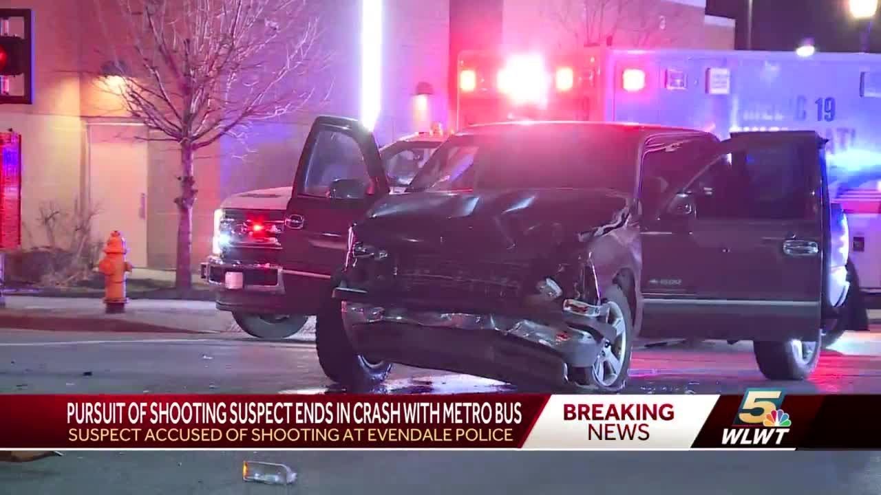 Police: Shooting involving officer leads to chase, crash in downtown Cincinnati