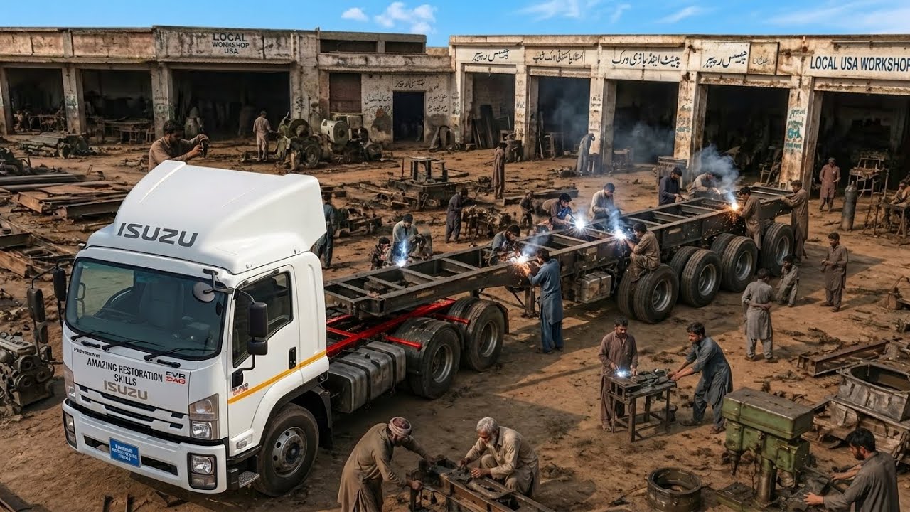 This Truck Was CUT Apart & Rebuilt From Scratch! 😱 | Pakistan&rsquo;s Extreme Truck Transformation