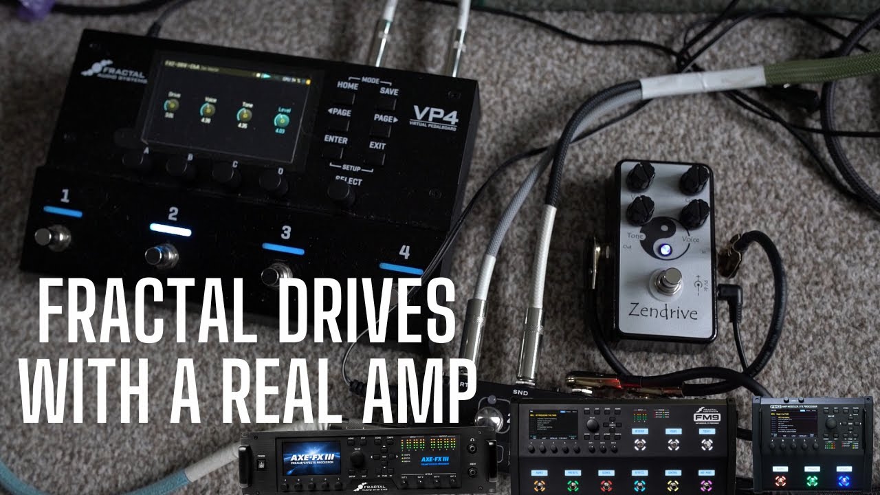Fractal Drives отлично работают с настоящим усилителем
