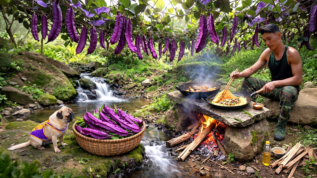 Chairman Trieu Grows Vegetables, Harvests And Makes Traditional Bánh Xèo - Build Farm