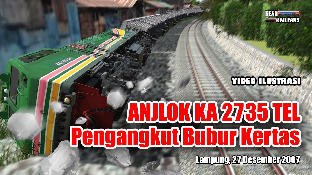 ANJLOK KA 2735 Pengangkut Bubur Kertas PT. TEL  Tahun 2007 | Train Simulator