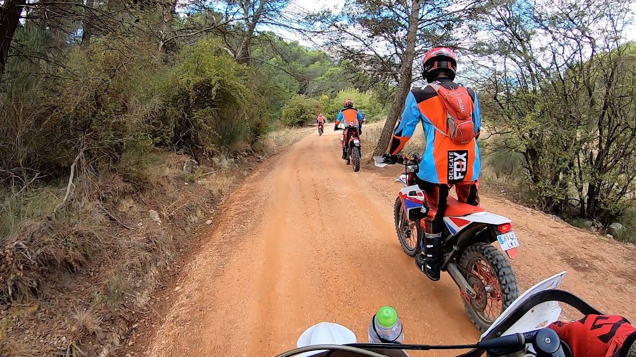 Trail riding in Spain fantic 250cc