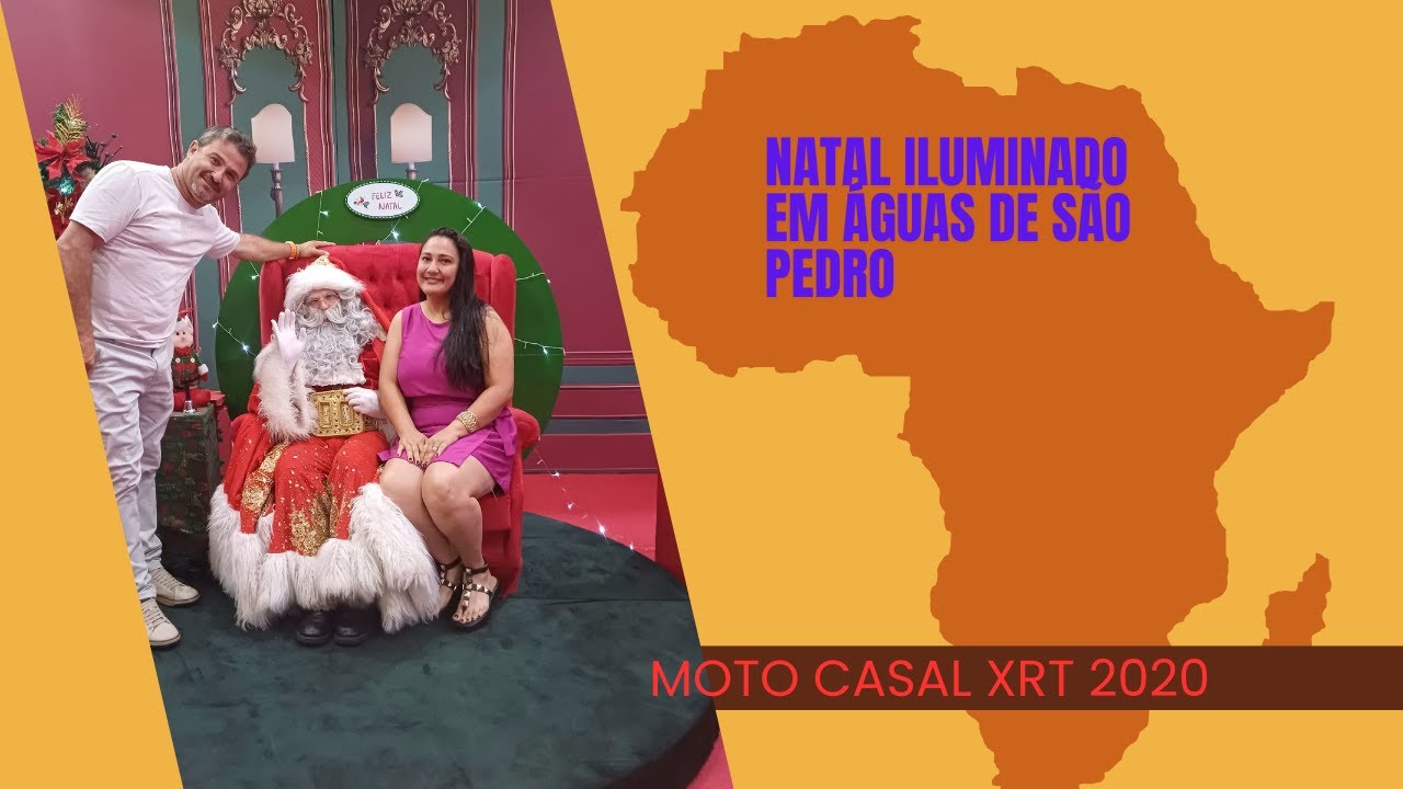 Moto turismo aventura  moto casal Natal Iluminado em Águas de São Pedro