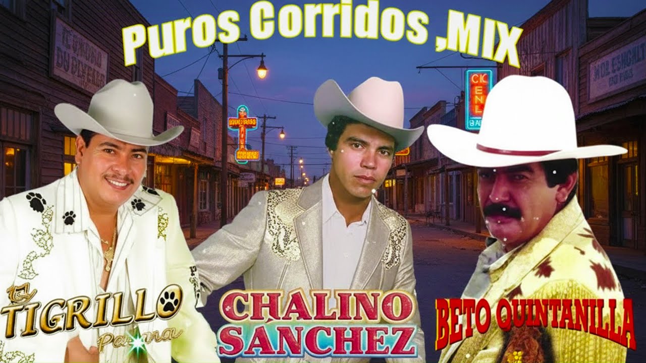 Chalino Sanchez, Beto Quintanilla y Tigrillo Palma Mix Para Pistear - Corridos Pesados Mix