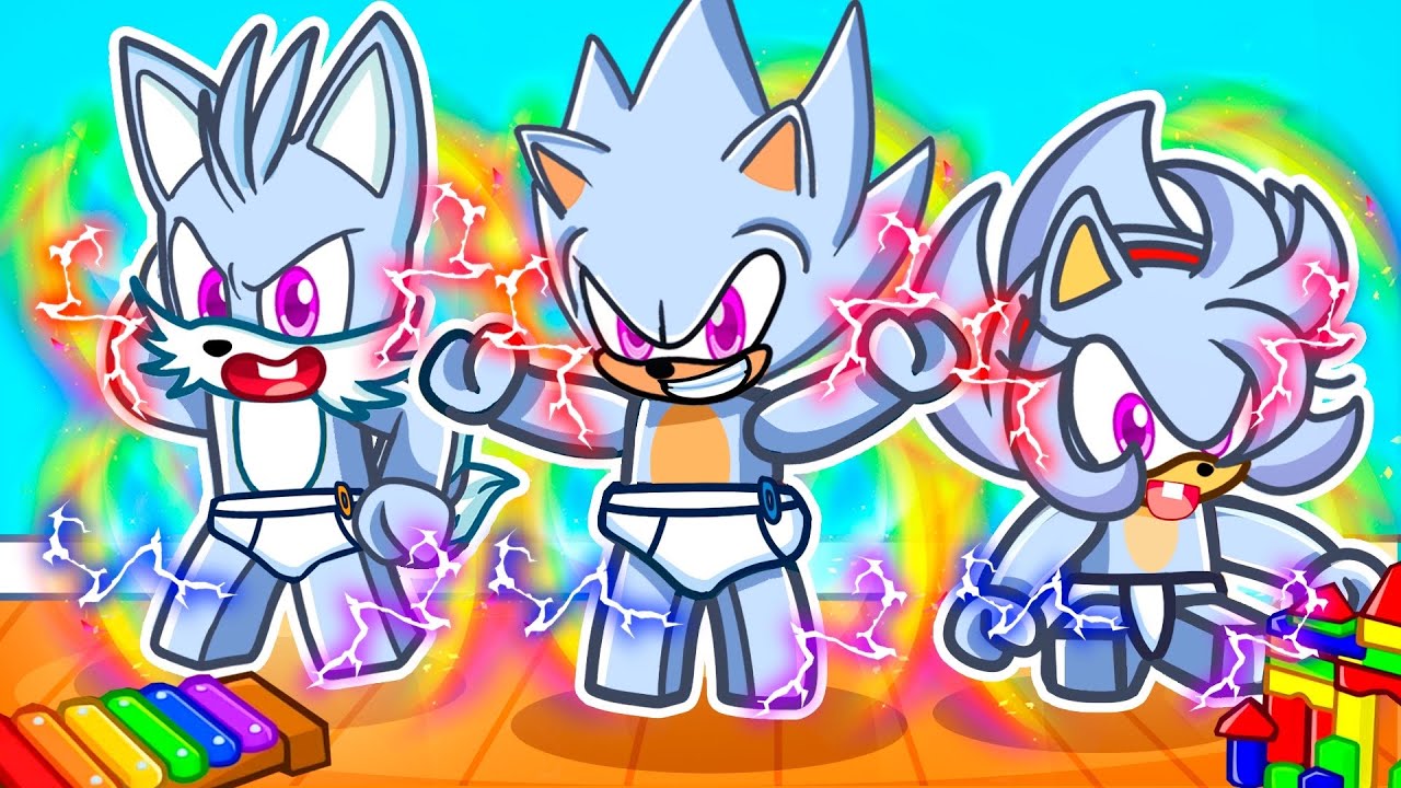Teniendo una Familia de BEBÉS HYPER SONIC en Roblox!