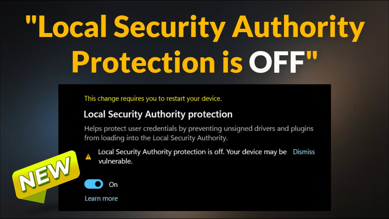 How To Fix Local Security Authority Protection Is Off in Windows 11 / 10 - 2026