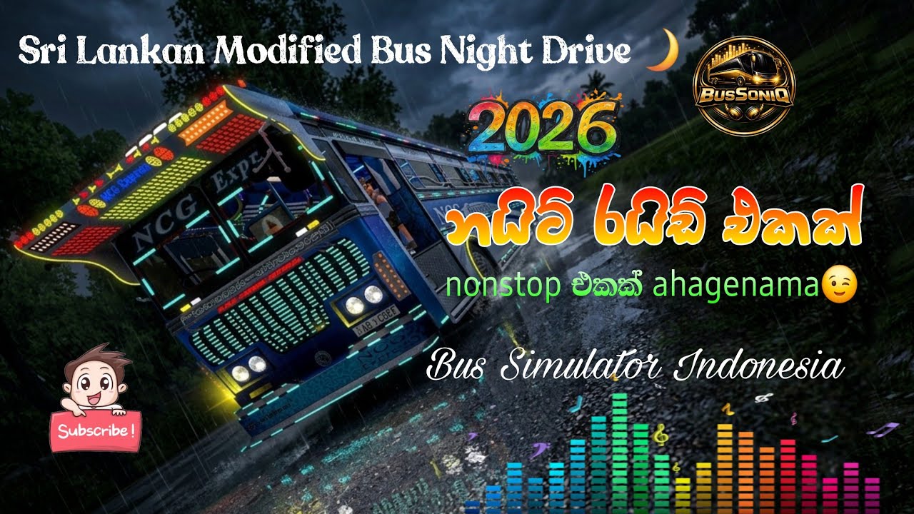 මව්පිය උපහාර, Sri Lankan Modified Bus Night Drive 🌙🔥BUSSID game play@tractiondroid subscribe කරමු 🥺