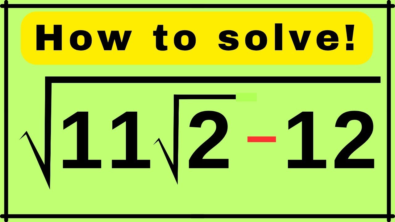 Japanese | Nice Algebra and Nested Square Root Problem | Brain Buster Math | Can you solve this?