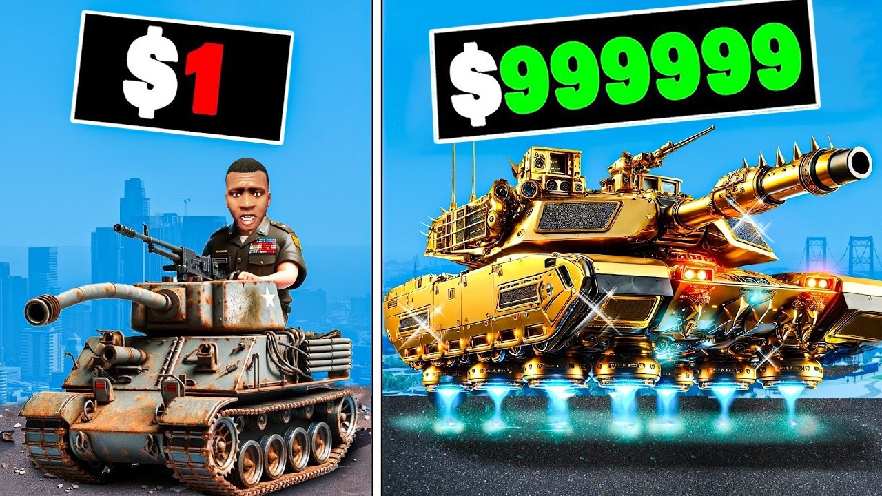 $1 to $1,000,000 TANK in GTA 5!