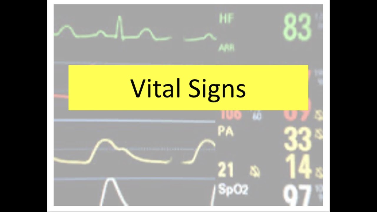 Chapter 11 Vital Signs