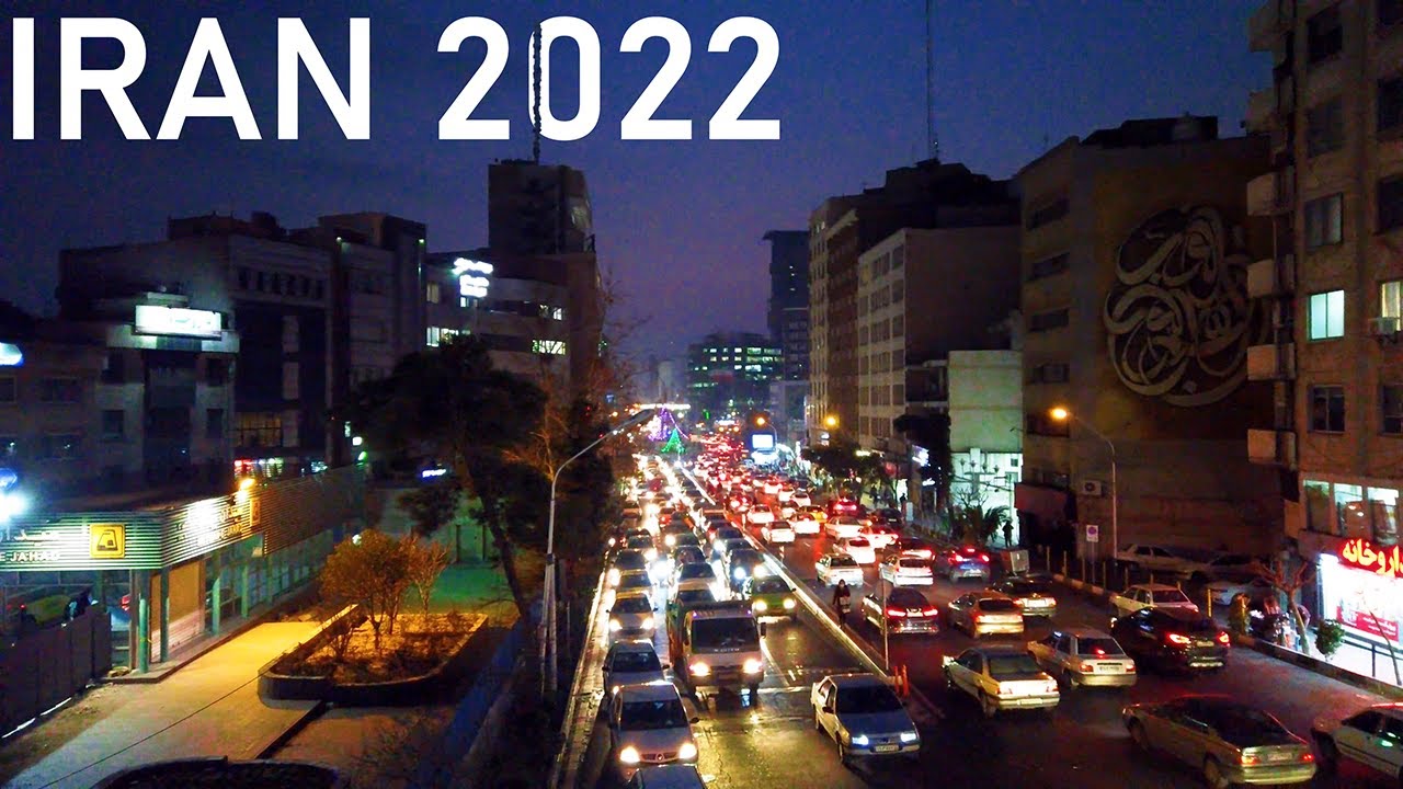 TEHRAN 2022: Nigh Walking on Downtown - IRAN 4K 60fps