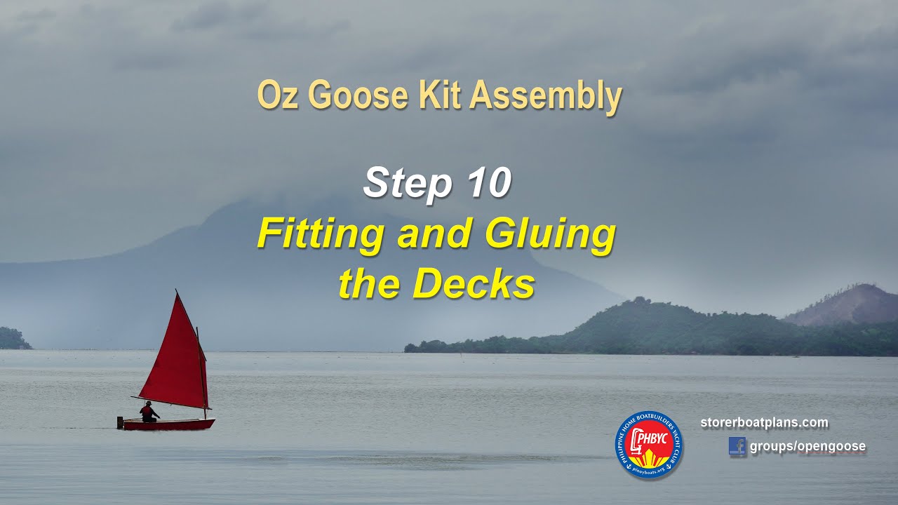 Oz Goose Kit Step 10 Fitting and Gluing the Decks