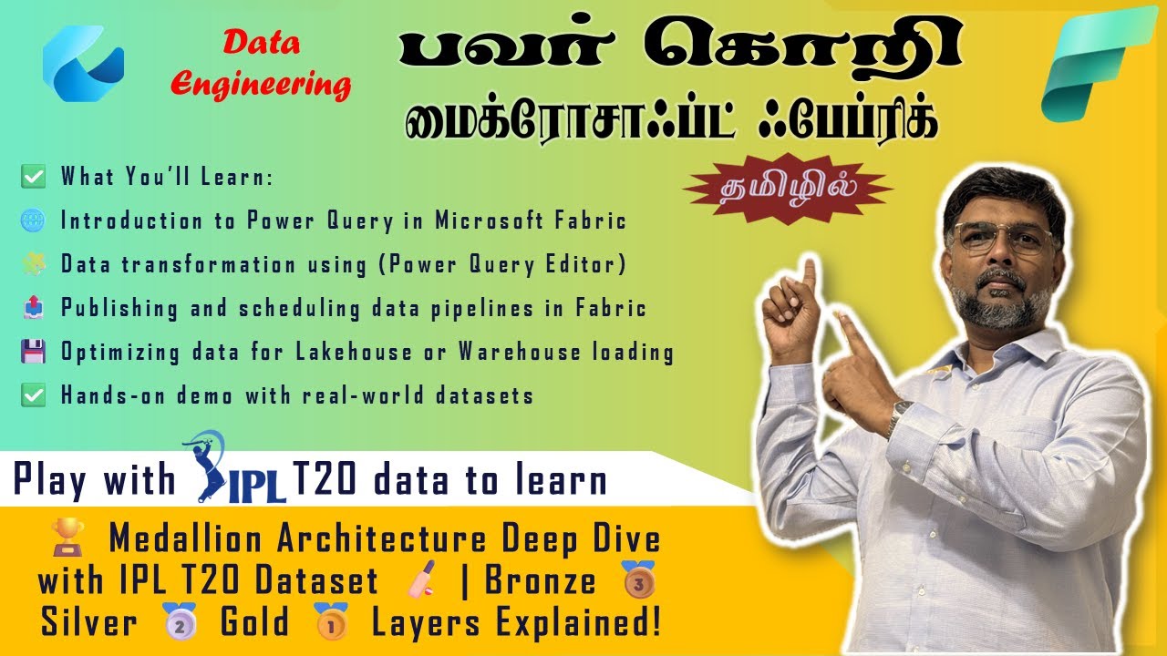 🔄 Data Pipeline & Movements in Microsoft Fabric | Power Query Deep Dive 💡📥📊 in Tamil