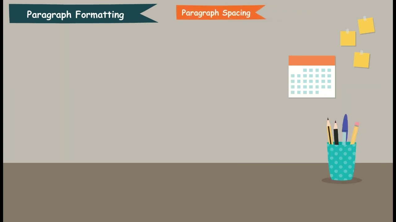 Paragraph formatting
