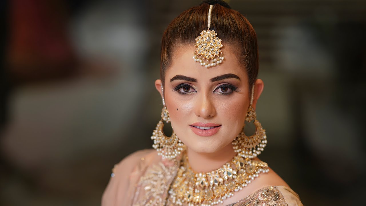 Sundal Khathak Bridal makeup | Complete makeup tutorial | farah salon |