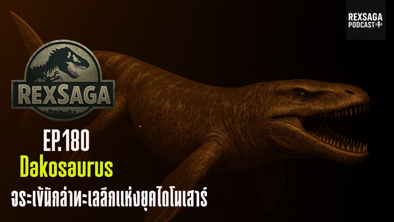 EP180 Dakosaurus: จระเข้นักล่าทะเลลึกแห่งยุคไดโนเสาร์ |RexSaga