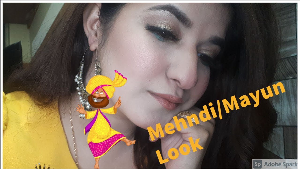 MEHNDI / MAYON EASY SIMPLE MAKEUP LOOK | MEHREEN MUA