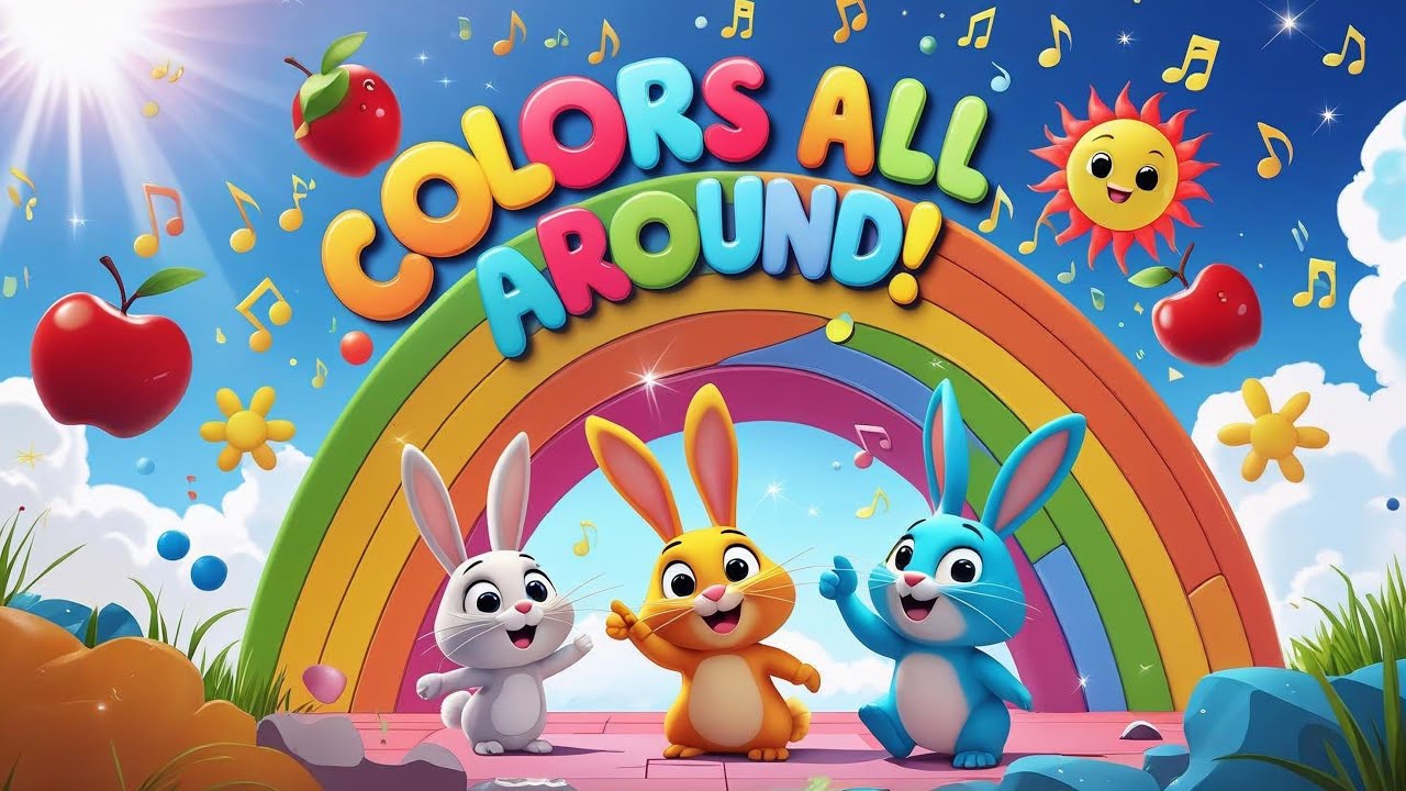 🎨 Colors All Around! | Learn Colors Nursery Rhyme for Kids by Toonleytoon