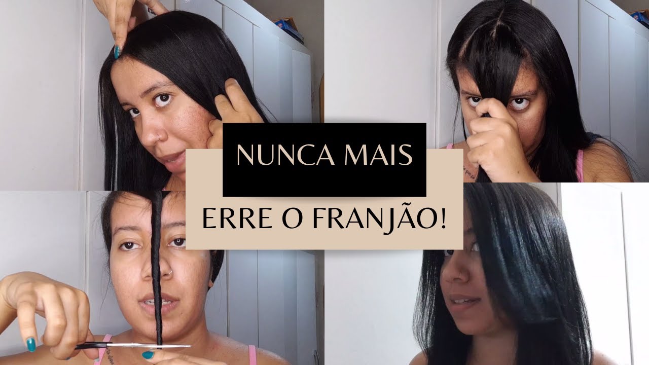 CORTEI Minha FRANJA - Como Cortar FRANJ&Atilde;O