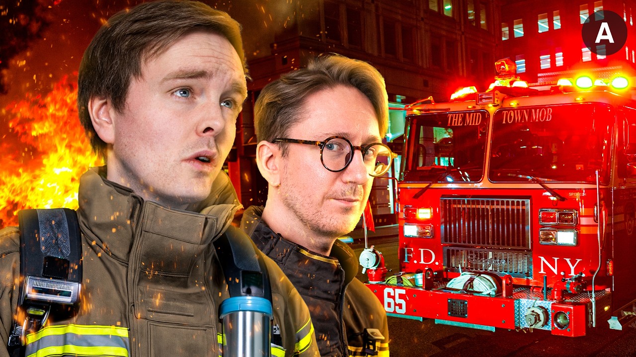 Rob & Broon prøver seg som Brannmenn i Fire simulator!