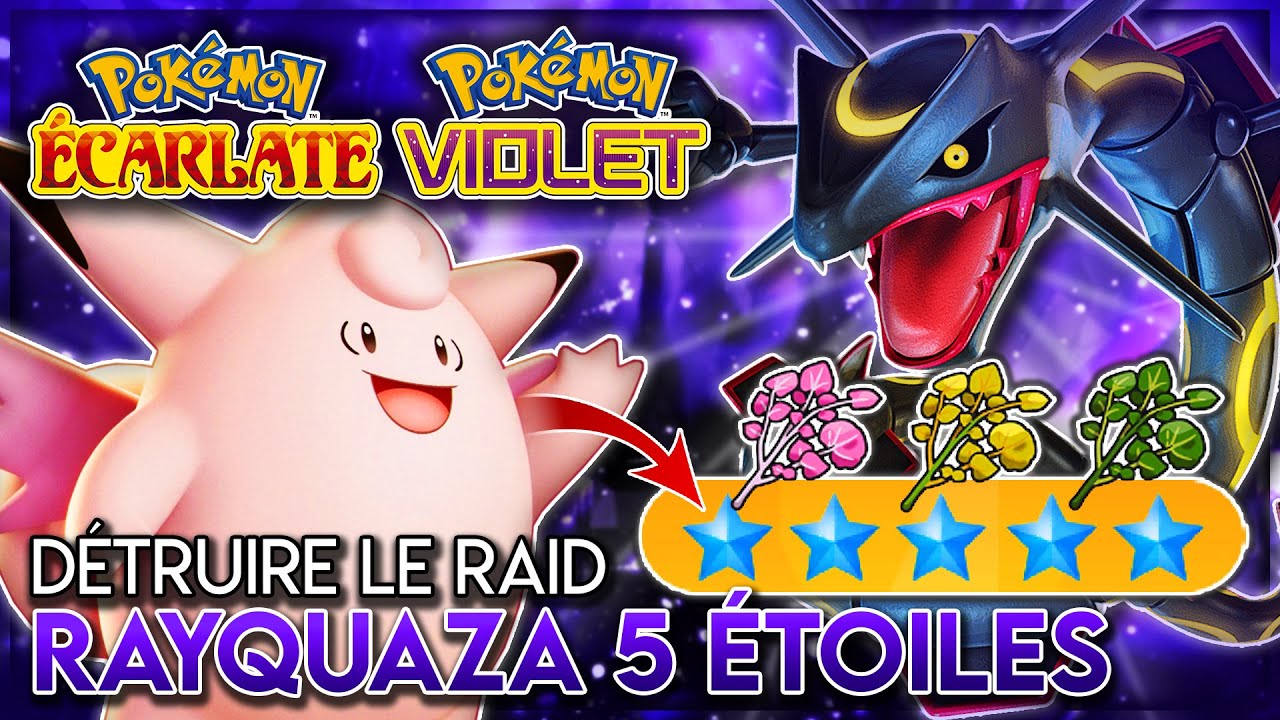 VAINCRE ET CAPTURER RAYQUAZA SHINY DANS SON RAID EVENT 5 ETOILES | Pokémon Violet / Ecarlate