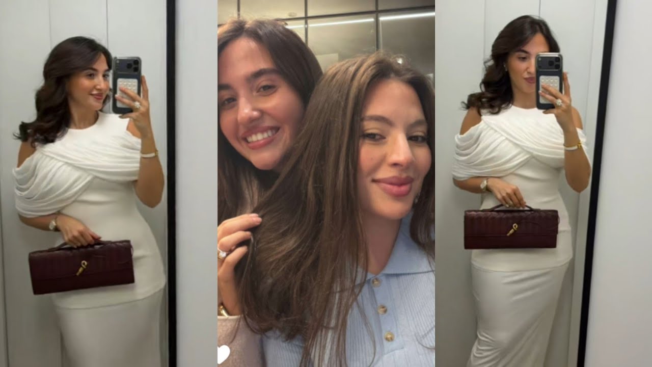 غيث وسارة ♥️ سارة وحسونه عنا مناسبه حنسوي شعر وميكاب 