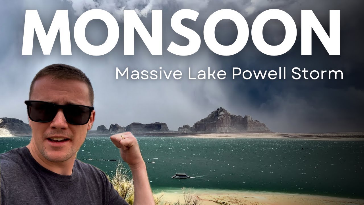 Epic Lake Storm Caught on Camera: Lake Powell Flash Flood