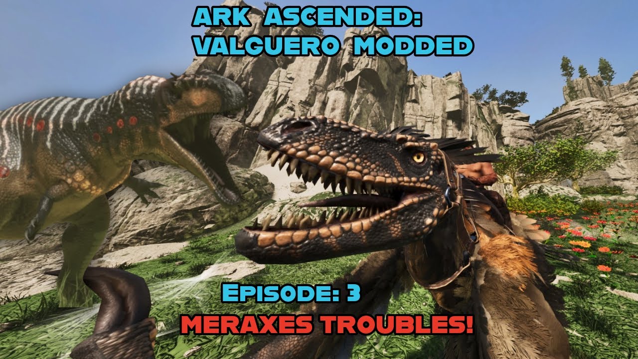 NEW DEINONYCHUS PACK! (And Meraxes Troubles) - ARK: Survival Ascended MODDED Series Ep3