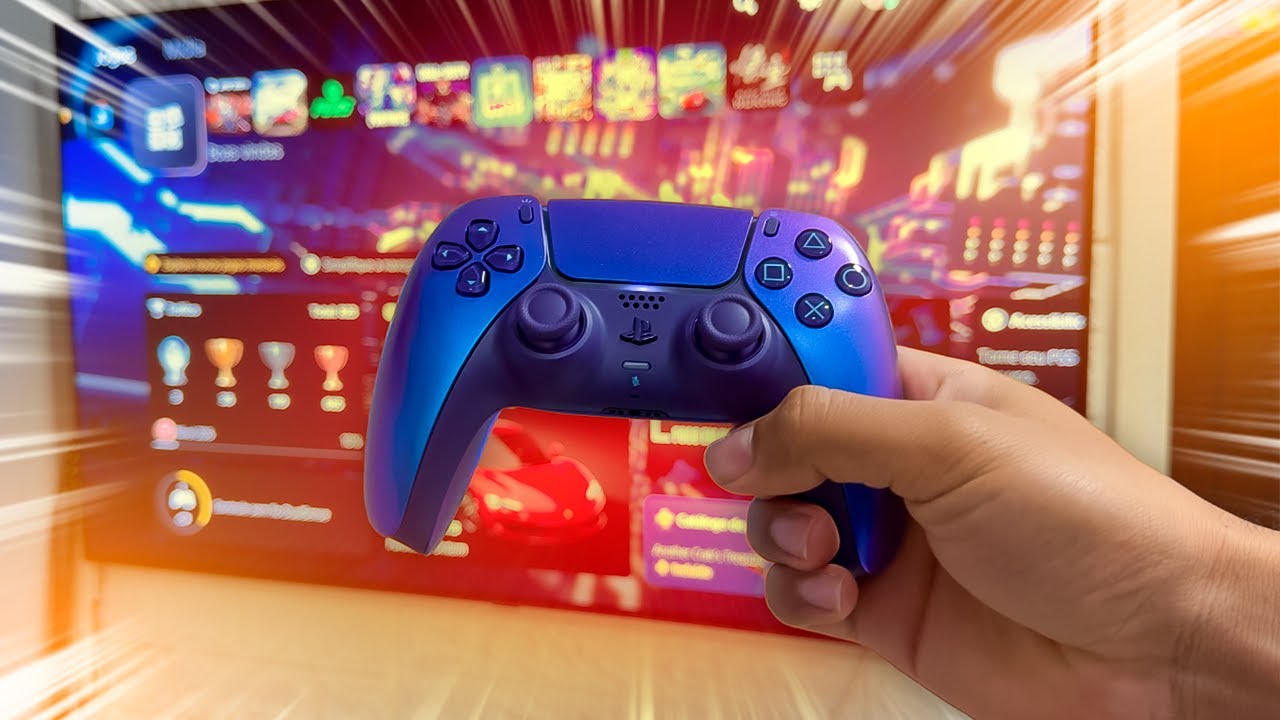 🎮 COMPREI o NOVO DualSense Chroma Indigo para PS5 no Mercado Livre!