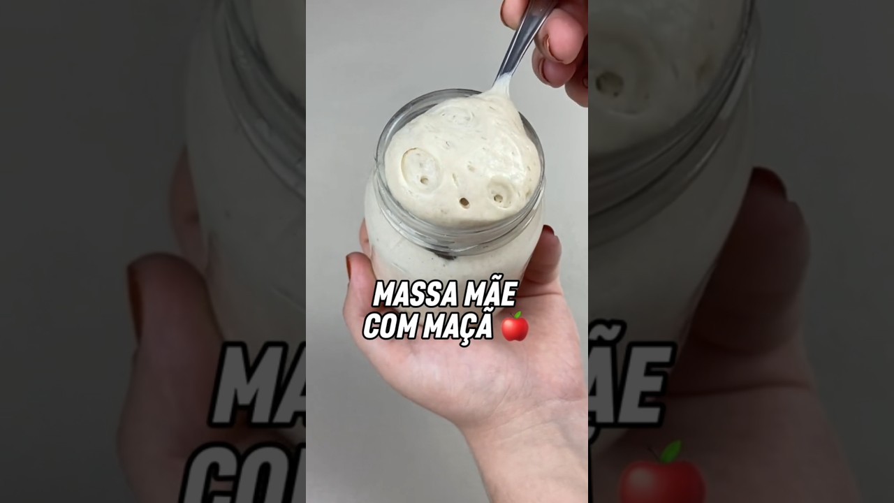 Fermento natural facil e r&aacute;pido #massamae #massamadre #fermentonatural