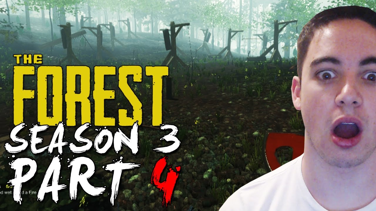The Forest - Alpha 0.03: Gameplay Walkthrough - Season 3 Part 4 - HUGE TRAP FIELD + HILARIOUS GLITCH