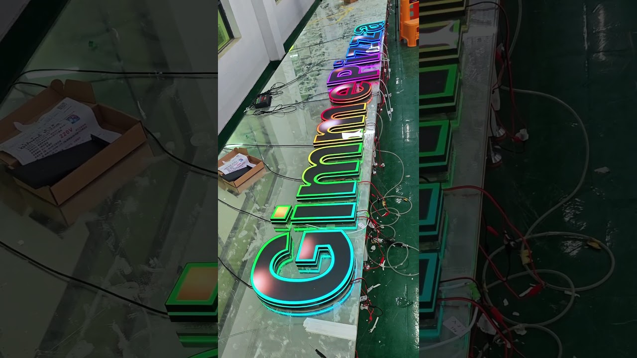 Do you know what the popular and new LED sign technology is in China? #sign #signage #design #led