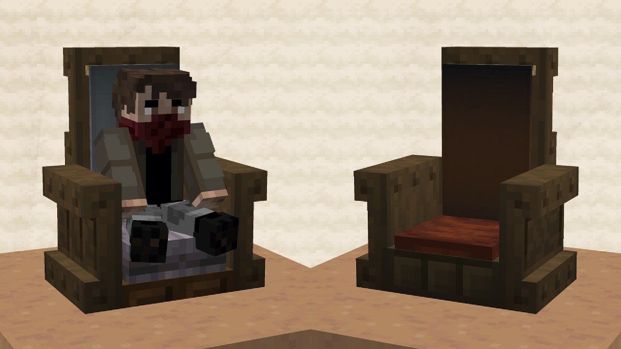 Build a Working Chair in Vanilla Minecraft Using The Nautilus