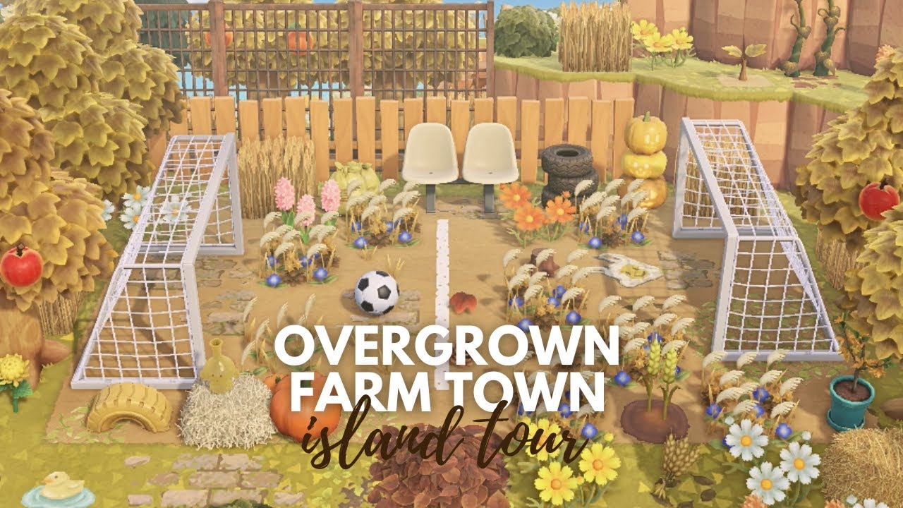 Overgrown Farm Town Island Tour | Animal Crossing New Horizons